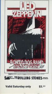 LED ZEPPELIN 1969 WINTERLAND Concert Ticket BG-199 - Picture 1 of 1