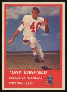 1963 Fleer #41 Tony Banfield Houston Oilers - Picture 1 of 2
