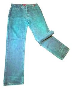 🔥 Versace Men’s Couture Jeans Size 34 | Teal Green | Luxury Denim | Light Wear - Picture 1 of 19