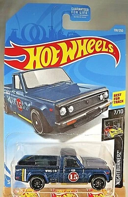 Hot Wheels #138 Nightburnerz 2019 7/10 Mazda REPU azul oscuro con radios DD8 negros Foto 1 de 4