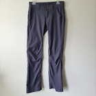 Prana 12 Coal Halle Convertible Grey Pants Wicking Quick Dry Stretch Pocket Roll