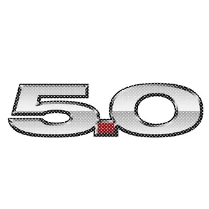 Ford Mustang 5.0 12" 3M Perforated Unobstructed View Window Graphic Decal - Bild 1 von 6