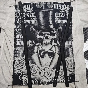 Y2K Distressed Affliction Band Of Outsiders Shirt Size Medium - Picture 1 of 6