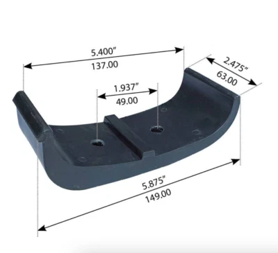 Almohadilla de desgaste Freightliner A680325009 para delantera y trasera serie MB/FL Foto 1 de 4