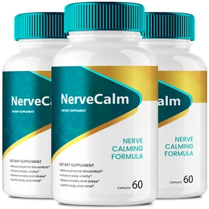 (3 Pack) Nerve Calm Blood Capsules, NerveCalm Blood Formula Support Pills - Picture 1 of 3