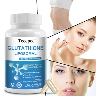 TECEPEC Liposomal Glutathione 1000mg L-Glutathione Reduced Capsules Antioxidant
