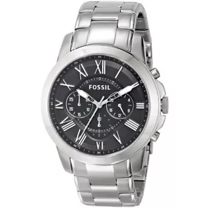 Fossil Gents Watch with Black Chronograph Dial & Stainless Steel Bracelet FS4736 - Picture 1 of 1