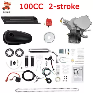 Juego completo de kits de motor de bicicleta motorizada de gasolina de 2 tiempos 100CC - Imagen 1 de 11