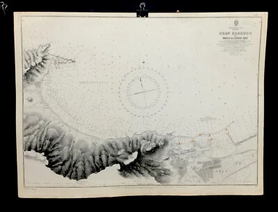 ANTIQUE ADMIRALTY  CHART. No. 812. ORAN HARBOUR, ALGERIA, 1920 Edition. - Image 1 of 4