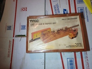 Tyco Cattle Car & Depot Set 935 new unopened Box - Picture 1 of 3