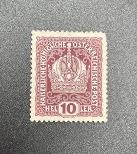 Vintage Stamp Austria Deutsch Österreich c 1916 10 heller - Picture 1 of 1