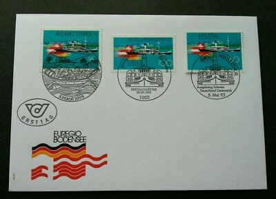 [SJ] Germany Austria Switzerland Joint issue Ship 1993 Transport (joint FDC) - Image 1 of 4