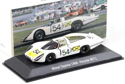1:43 Spark Porsche 907 L Vincitore Daytona 1968 #54 Bianco Map Porsche Museo - Immagine 1 di 3