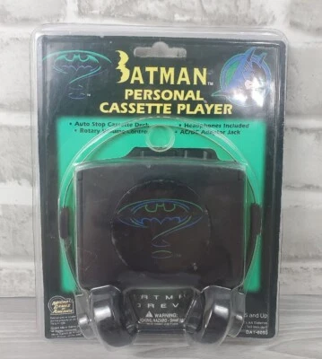 1995 BATMAN FOREVER PERSONAL CASSETTE PLAYER MICRO GAMES OF AMERICA SEALED WEAR - Image 1 of 4