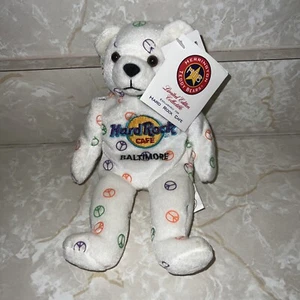 Hard Rock Cafe Nueva York 2004 oso de peluche de Herrington osos de peluche oso de la paz - Imagen 1 de 2
