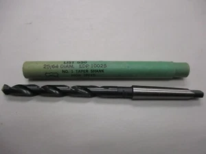 25/64 Zoll Bohrer Morsekegelschaft #1 HSS Standard Tool Co. Made in USA! NEU! - Bild 1 von 1