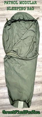 MILITARY ISSUE PATROL MODULAR SLEEPING BAG (MODULAR SLEEP SYSTEM MSS) - Image 1 of 4