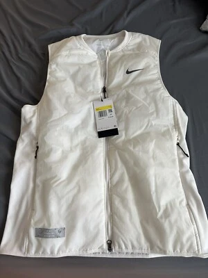 Size Small Mens Nike Therma-FIT ADV AeroLayer Running Vest White FD4642-030 - Image 1 of 4