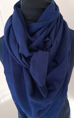 Loop - Schal ca. 25 x 130 oder Dreieckstuch ca. 130 x 130 cm  Slub-Musseline - Bild 1 von 2