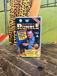 VINTAGE WWF ROYAL RUMBLE 1990 VHS TAPE WWE AWA NWA WCW NWO RETRO LEGENDS RARE!! - Picture 1 of 19