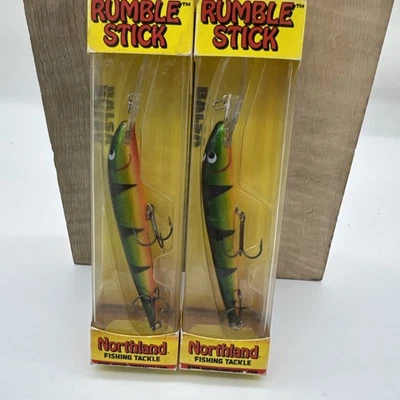 (2) Northland Tackle RUMBLE STICK 4-1/4" - 3/8 oz - Gold Perch GP ¡ENVÍO RÁPIDO! Foto 1 de 3