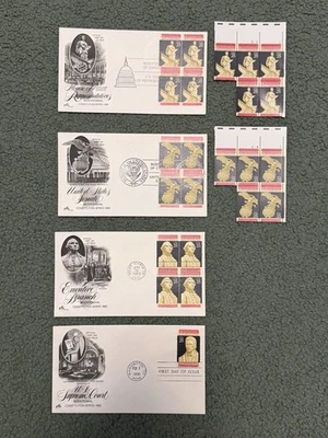 Bicentennial Constitution Series - Scott 2412-2415 - 4 First Day Issue FDCs - Image 1 of 4
