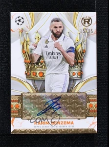 2024-25 Topps Reverence UEFA Clubes Competiciones Naranja/25 Karim Benzema Automático - Imagen 1 de 3