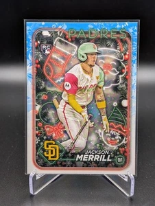 2024 Topps Holiday Jackson Merrill #H160 Rookie RC San Diego Padres - Picture 1 of 2