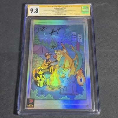 Do You Pooh? #1 Poohkemon! CGC SS 9.8 Firmado 3x Edición Limitada 2/10 Lámina B Foto 1 de 4