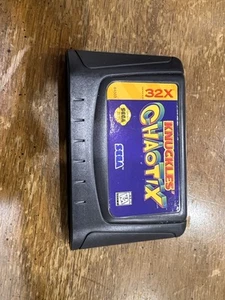 Knuckles' Chaotix (Sega Genesis 32X, 1995) Authentic Cartridge Only Tested Works - Picture 1 of 4