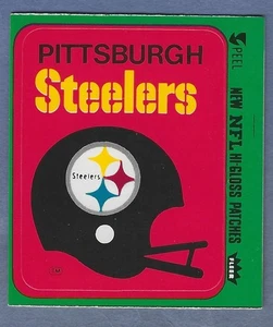 Pittsburgh Steelers 1977 Fleer Team Action Football Helmet Sticker - Picture 1 of 2