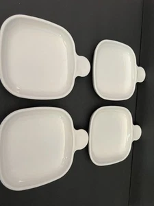 Juego de 4 GRAB-IT ~ Platos para hornear y servir ~ Corning P-185-B ~ Usado - Imagen 1 de 2