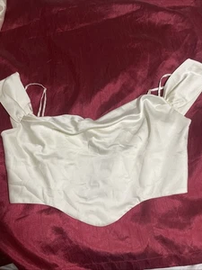 Oh Polly Damen Korsett ärmellos Farbe elfenbein verstellbarer Träger Größe 10 - Bild 1 von 5