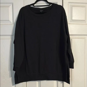 Sudadera Pullover TORRID Talla 0 Grande Belle Isle Cuello Redondo Negra De Gran Tamaño Acogedora - Imagen 1 de 8