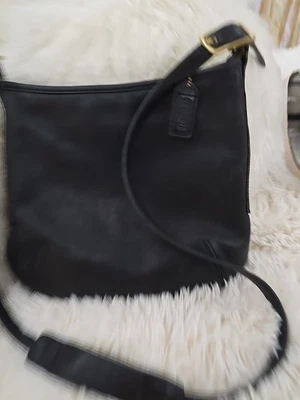 Bolso Bandolera Plano COACH 9204 Cuero Negro De Colección EE. UU.  Foto 1 de 4