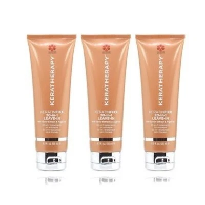 Pacote com 3 - NOVO Keratherapy KERATINFIXX 20 EM 1 LEAVE-IN, infundido com caviar extra - Imagem 1 de 3
