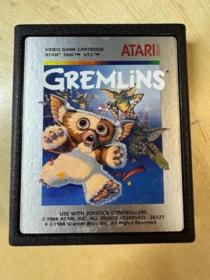 Gremlins Atari 2600 Game Cartridge - 1986 - Tested - Nice Label - Image 1 of 4