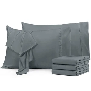 Pillow Cases King Size 6-Pack – Soft Brushed Microfiber – Envelope Closure – ... - Bild 1 von 6