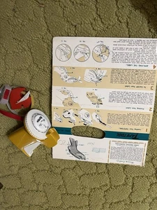 1970s VINTAGE Summa Industries TAPE TOOL LABELER Yellow W Extra Tape Roll Holder - Picture 1 of 3