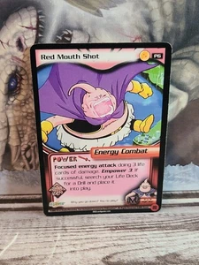 DBZ Dragon Ball Z - Red Mouth Shot P6 - CCG Limited Buu Saga Promo MP Score - Picture 1 of 3