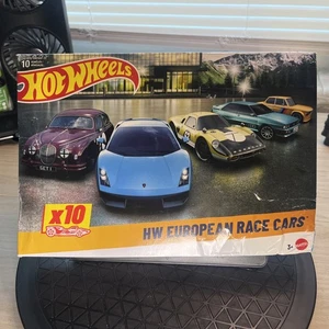 Hot Wheels Toy Cars, 10-Pack of Race Cars Porsche, Lamborghini, Jaguar, etc., - Picture 1 of 9