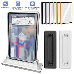 Magnetic Stackable Metal Card Holders For PSA Graded Card W/ Slab Display Stand - Picture 1 of 36