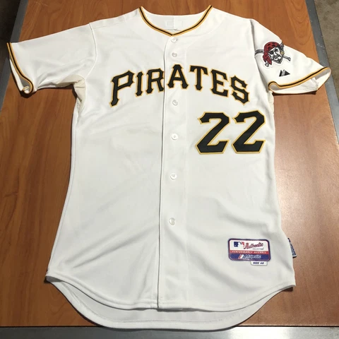 Majestic Authentic Andrew McCutchen Pittsburgh Pirates MLB Jersey White Home 40 Cover