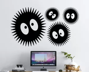 Soot Sprites - Anime Totoro Diseño Inspirado Decoración Arte de Pared Calcomanía Vinilo Adhesivo - Imagen 1 de 6