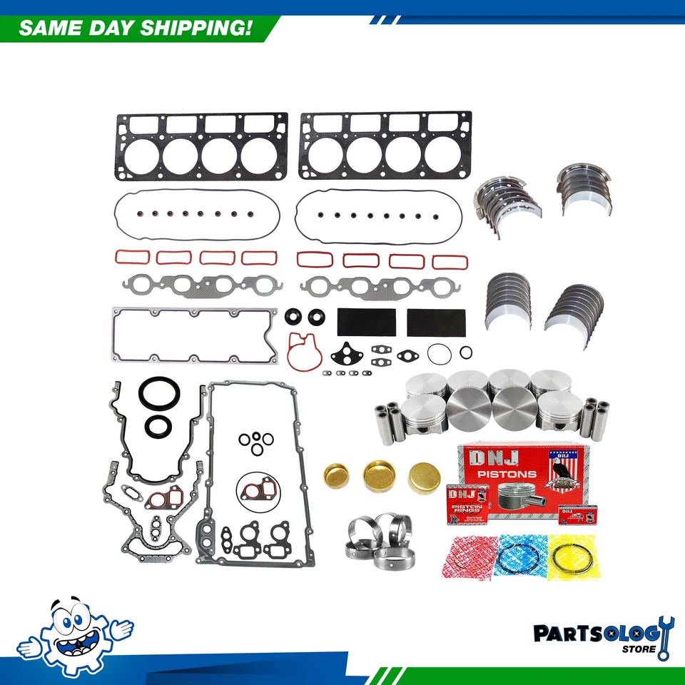 Комплект для восстановления двигателя DNJ EK3141 для 2001 Chevrolet Corvette 5,7 л V8 OHV 16 В - Изображение 1 из 4