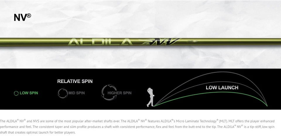 10 Aldila NV 55 X Extra Stiff Flex .335 Tip Driver Shaft 46" Uncut