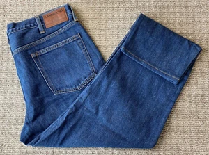 $65 New Lands' End Men's Traditional Fit 5 Pocket Denim Jeans Blue 37x31 - Picture 1 of 13
