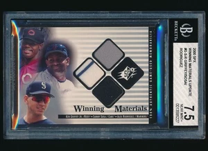 2000 SPx Winning Materials Update Ken Griffey Jr / Sosa / Alex Rodriguez BGS 7.5 - Picture 1 of 2