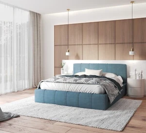 Polsterbett mit Bettkasten Lattenrost Ehebett Doppelbett Bett Familienbett - Bild 1 von 34