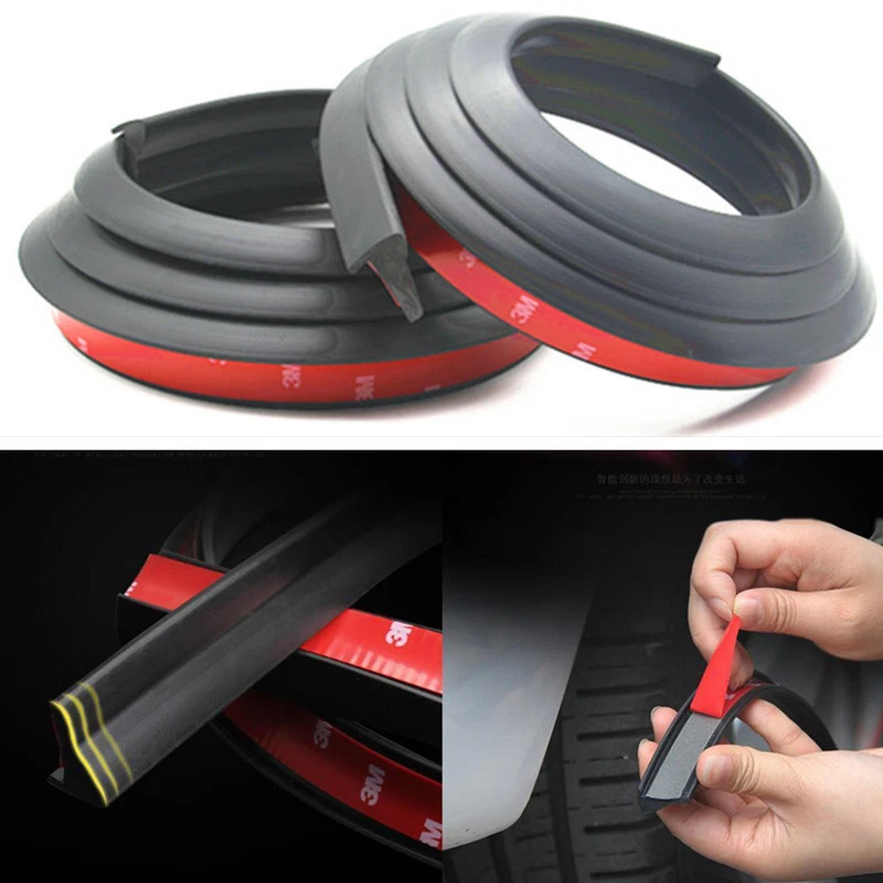 2X Protector de moldura de cejas de rueda de extensión antiarañazos para guardabarros de coche automático Foto 1 de 4